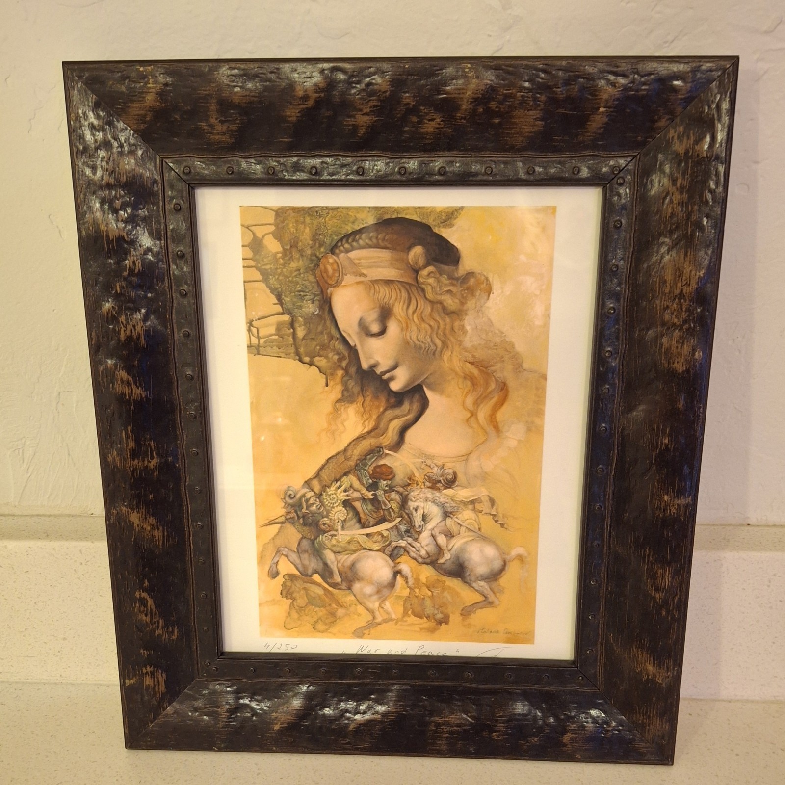 Vladimir Ovtcharov «War and Peace» SIGNED Limited Edition Print #4/250 Framed