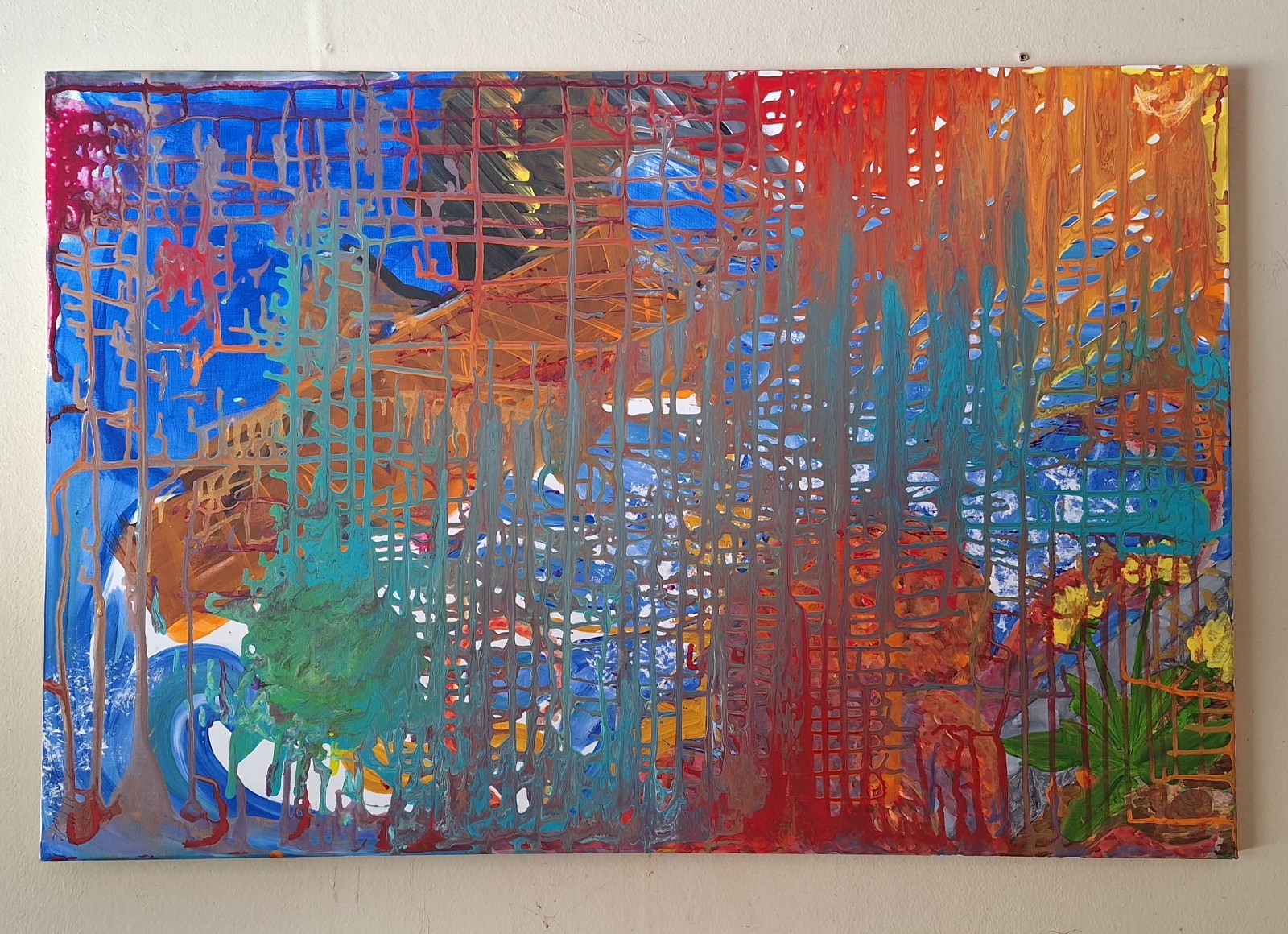 Things Never Go As Planned – Original Acrylic Painting On Canvas By Lin Holbrook