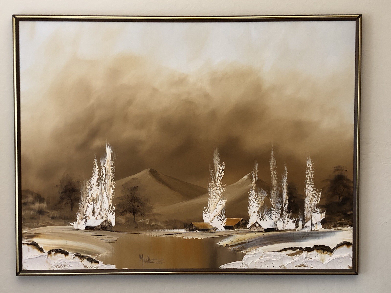 Tom Marlatt Landscape Painting 1973
