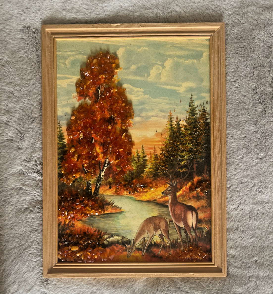 3D Lithuania Autumn 9”x13” Painting