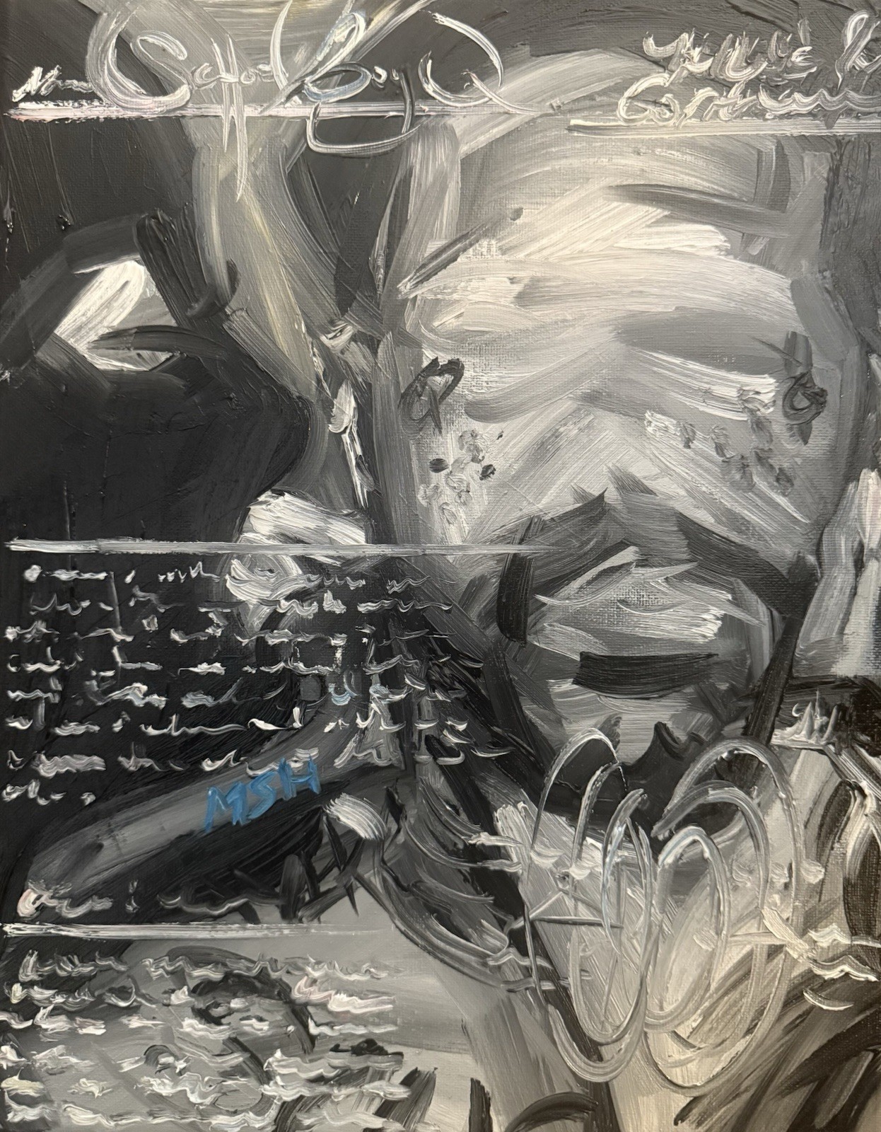 Schoolboy Q Habits & Contradictions 2012 Oil Painting
