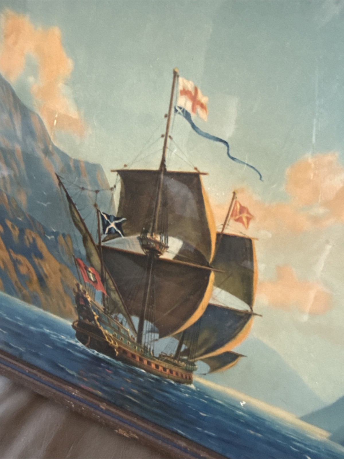 The Good Ship Adventure By Robert Atkinson Fox Maritime Painting Antique 1930