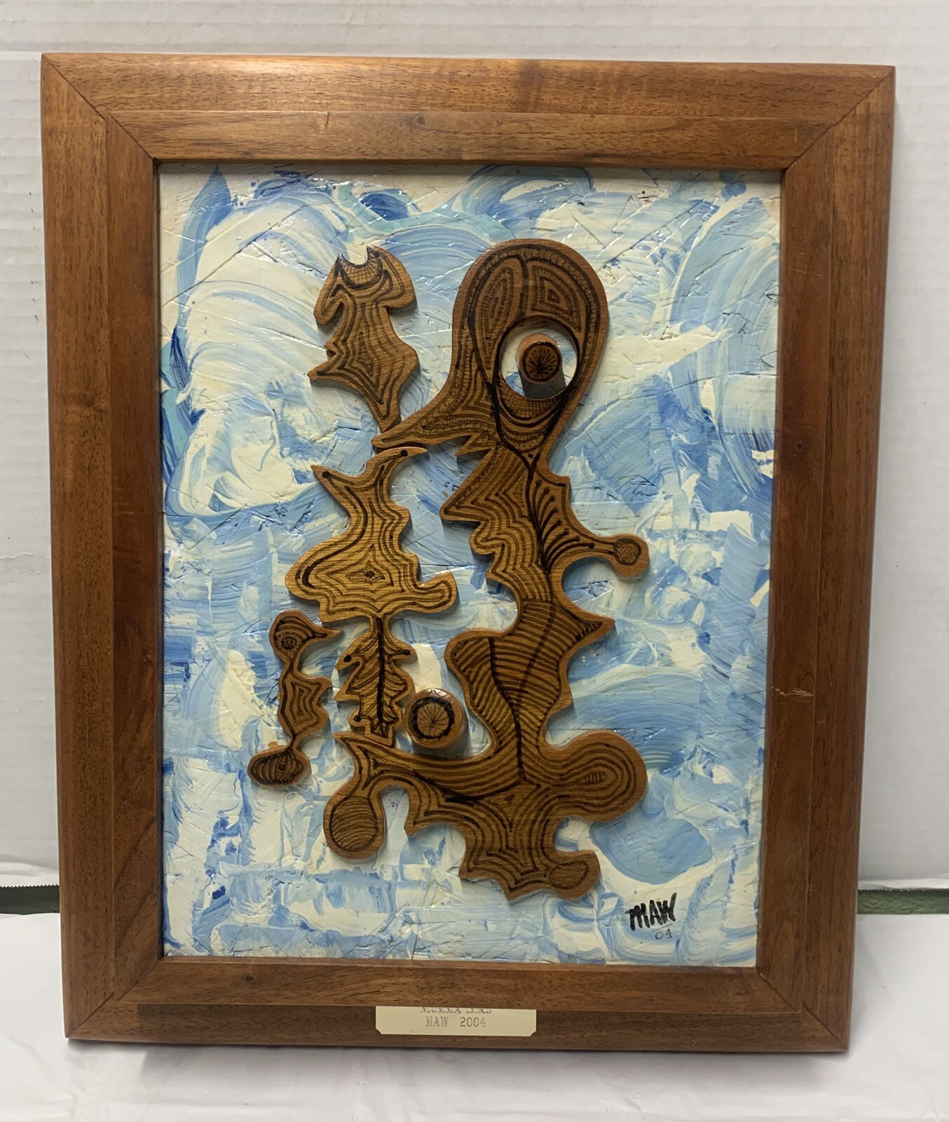 LOOK! RARE GORGEOUS Abstract Deco Contemporary ONE-of-ONE SIGNED!!