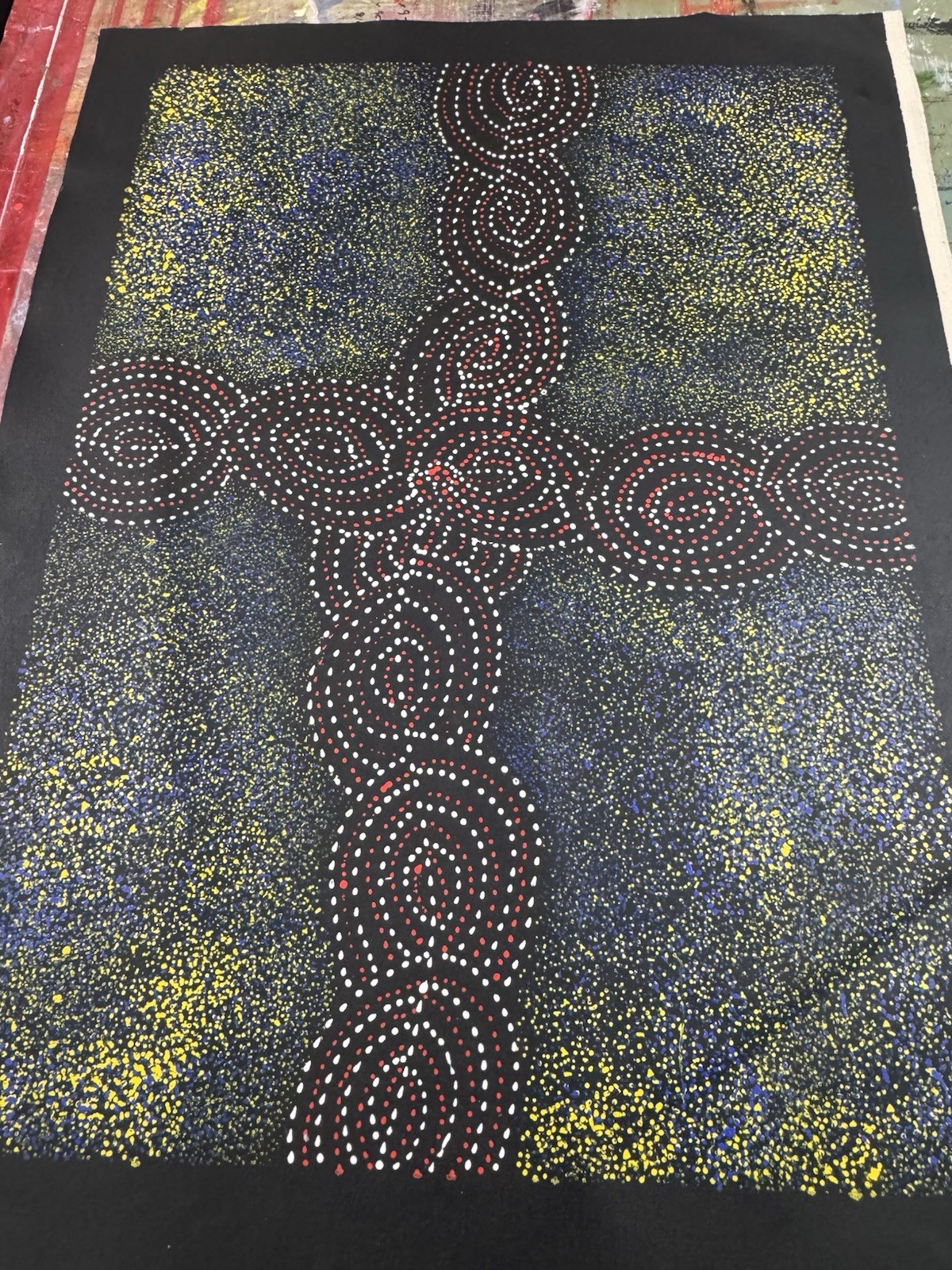Gracie Morton Pwerle 💕Aboriginal Art COA Supplied. 85cm X 60cm GMNP1