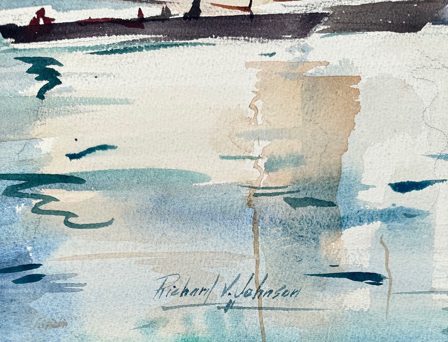 1950s BALBOA SAILBOATS – Newport CaLiFoRnia Regionalist Scene Painting LISTED