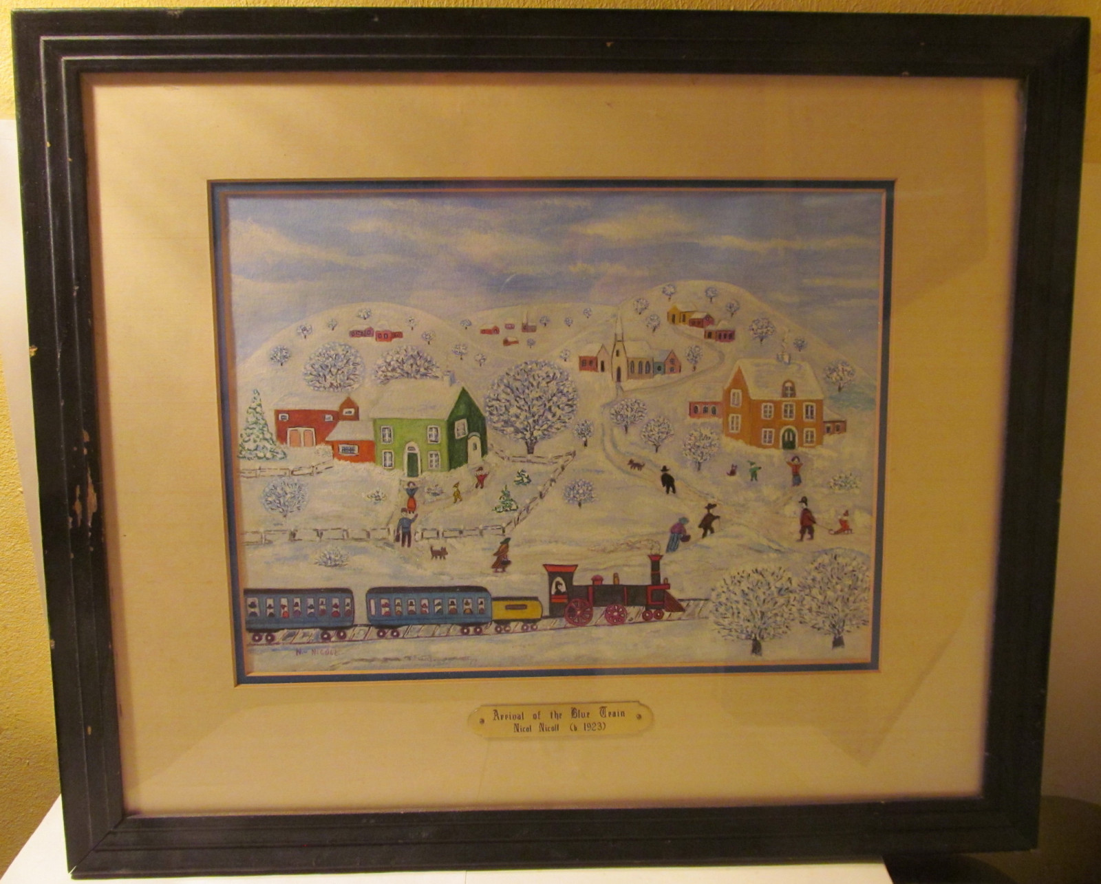 Nicol Nicoll – Arrival of the Blue Train, Winter Snow