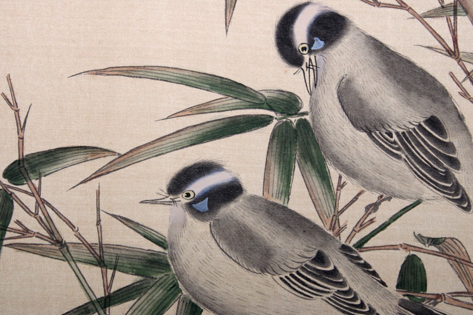 Chinese Silk Painting Emperor Empress LARGE 17×20 Antique PAIR
