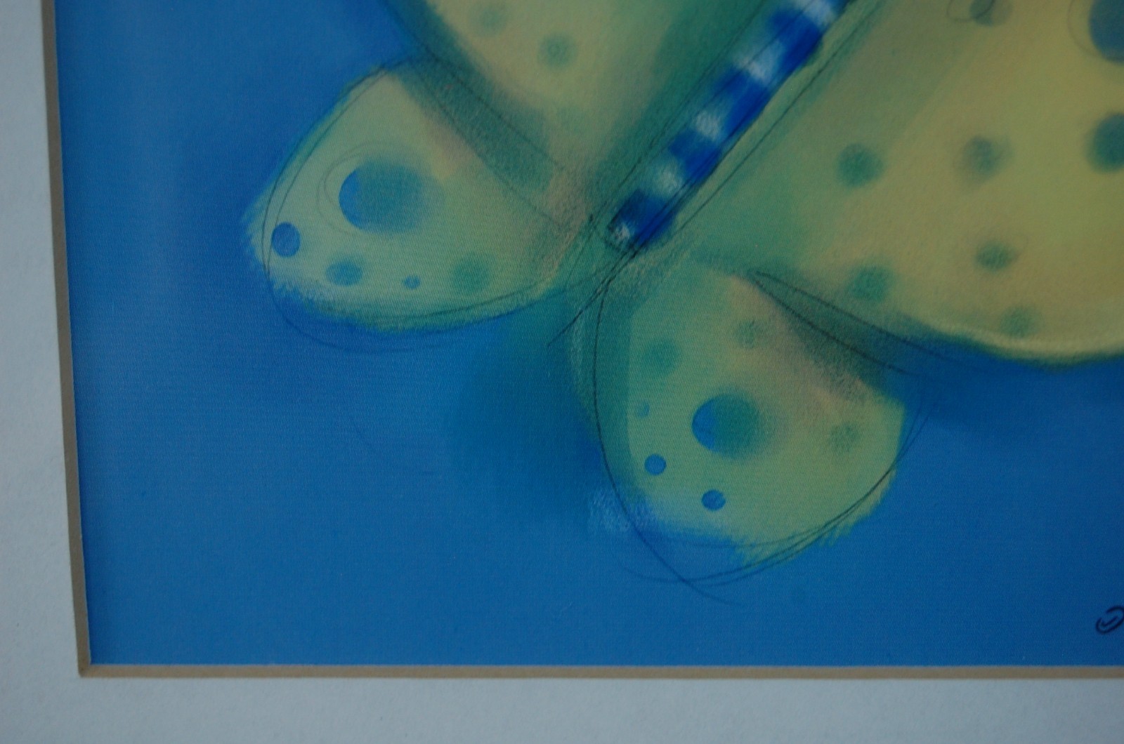 FRAMED VINTAGE 2002 ANTHONY MORROW BUG BRIGHT SERIES COLOR ART PRINT: BUTTERFLY