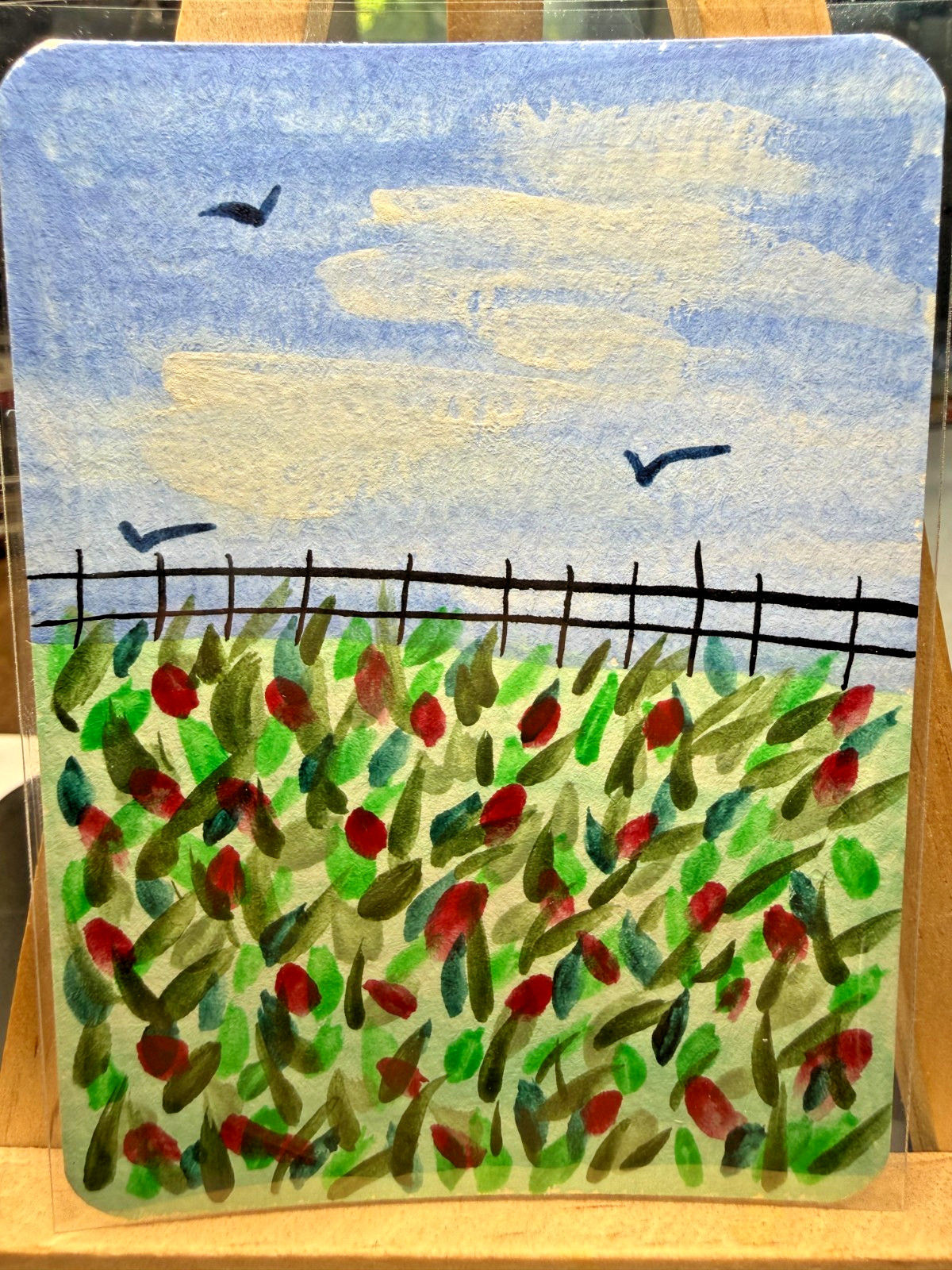 ACEO Original OOAK Signed (Not a Print) «Afternoon» Impressionist Landscape