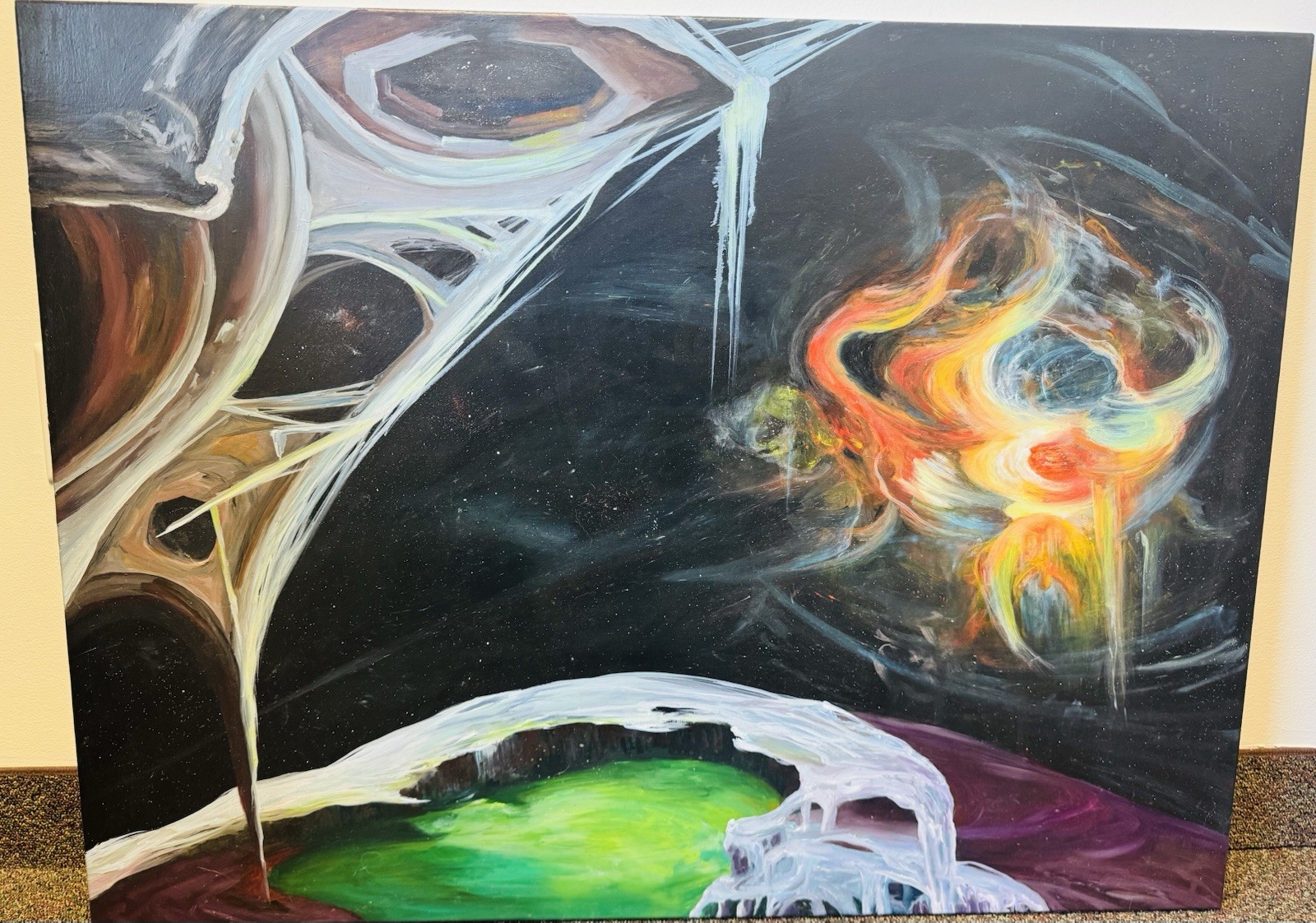 Space art on canvas