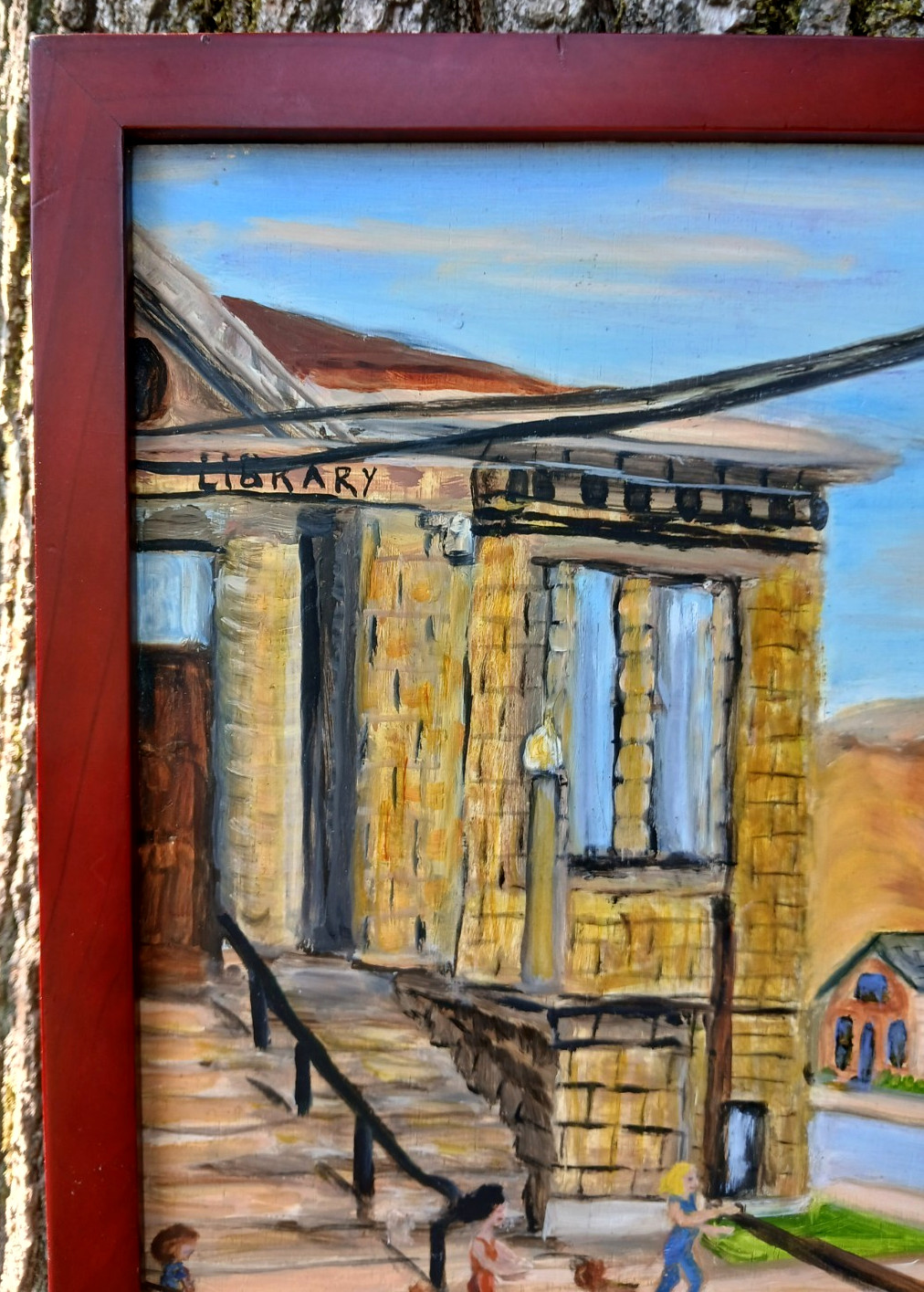 Andrew Carnegie Library, in Baker, Oregon, Painted by Lori, 2009, Well Framed
