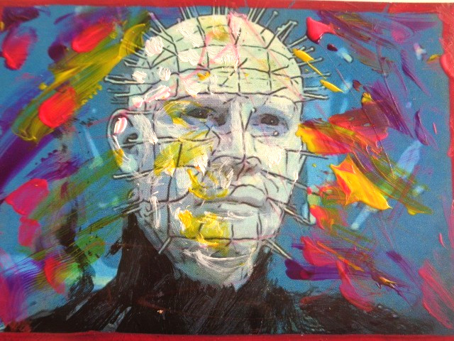 ATC ACEO Horror HELLRAISER Abstract Art
