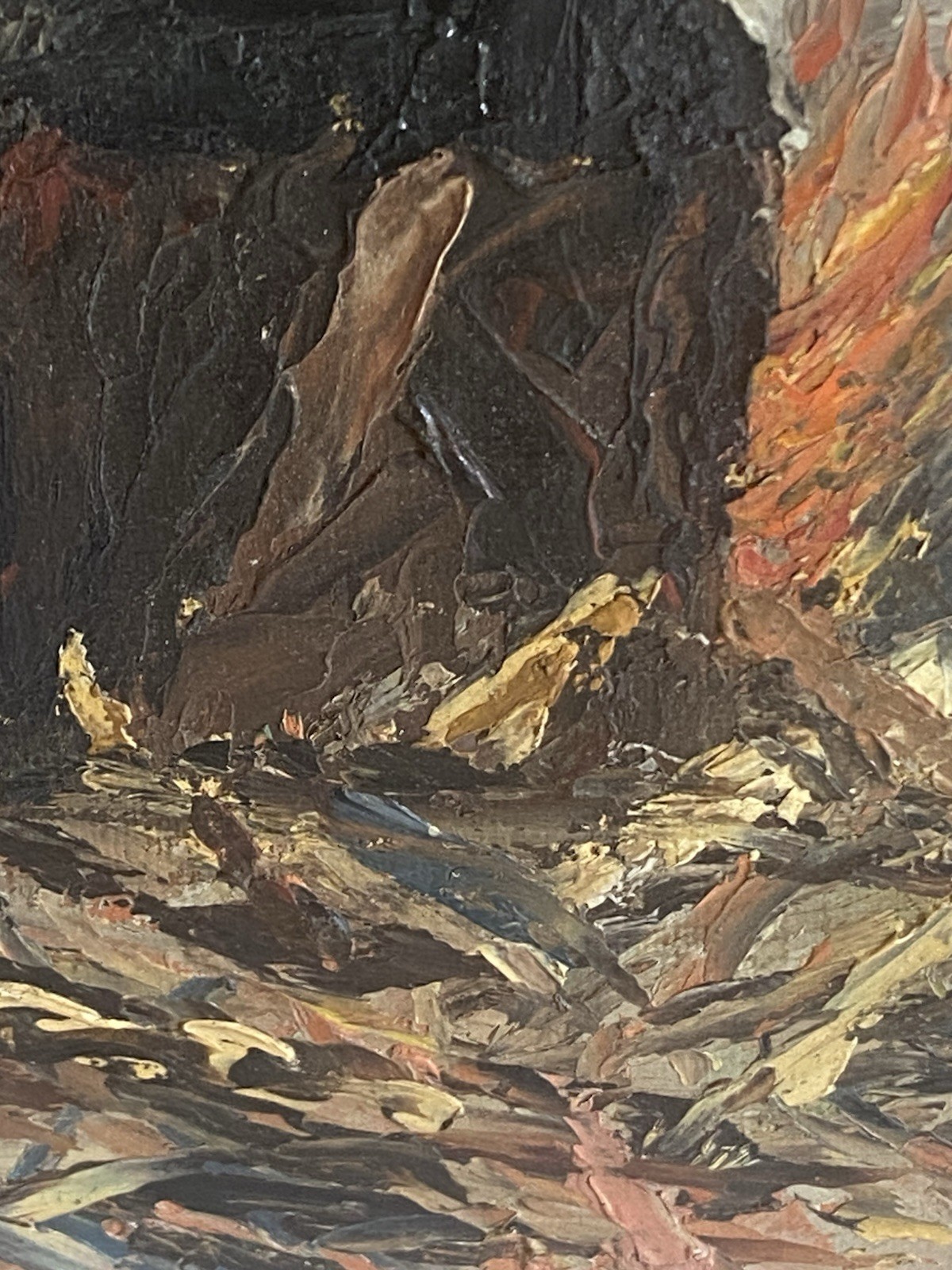 Vintage Painting WPA Era Ernest Krape LISTED Pennsylvania Modernist Abstract