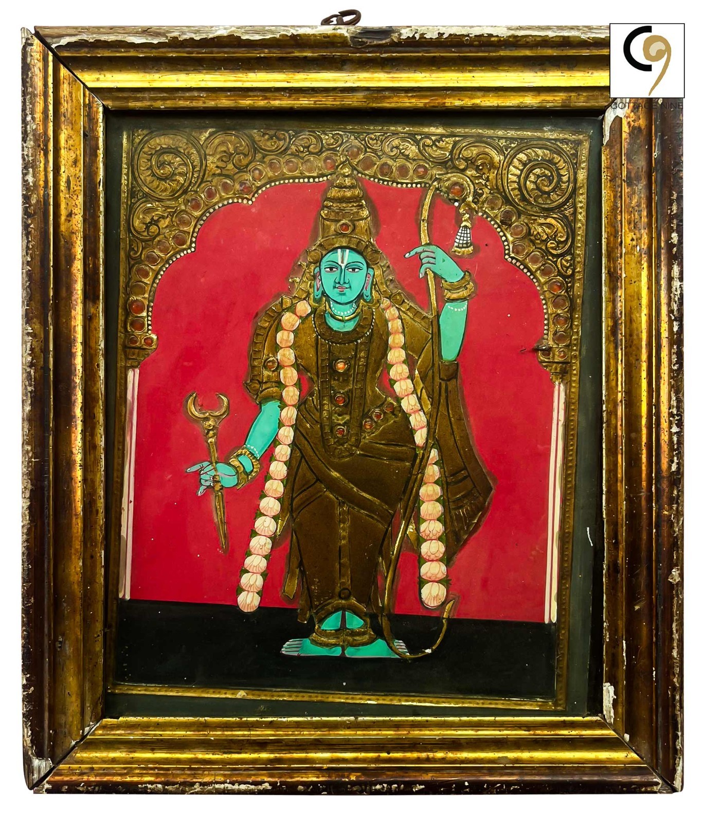 Old Tanjore Painting of Sri Rama