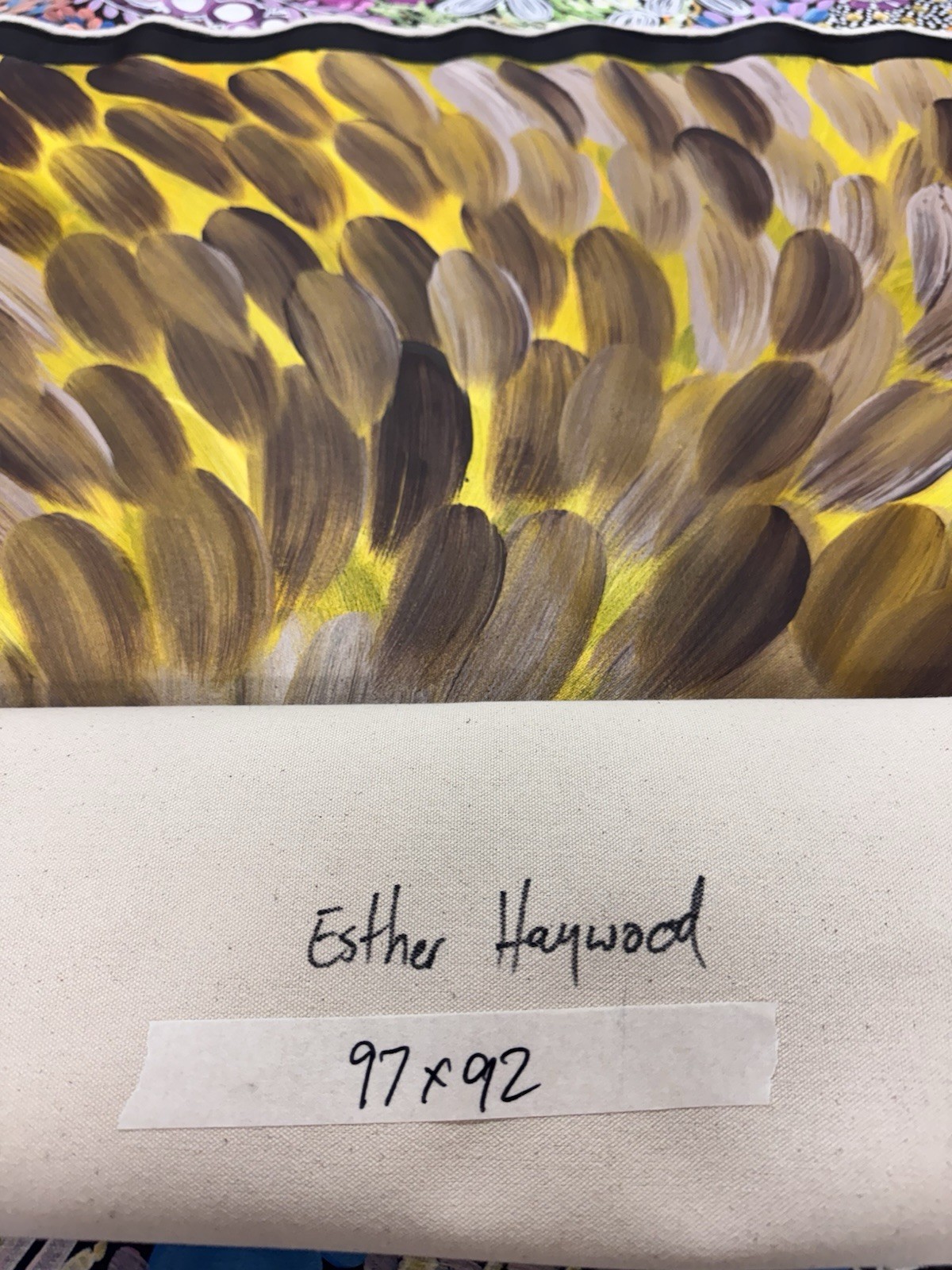 Esther Haywood Petyarre 💕Aboriginal Art COA Supplied. 97cm X 92cm
