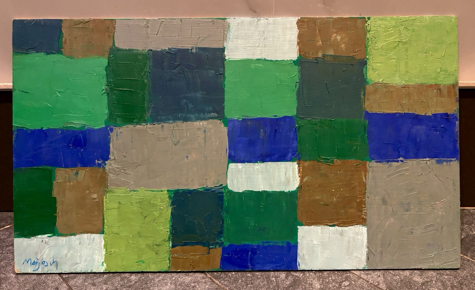 Abstract Expressionist Oil Painting- Martin Scholkmann Marjosch (1938 -2013)