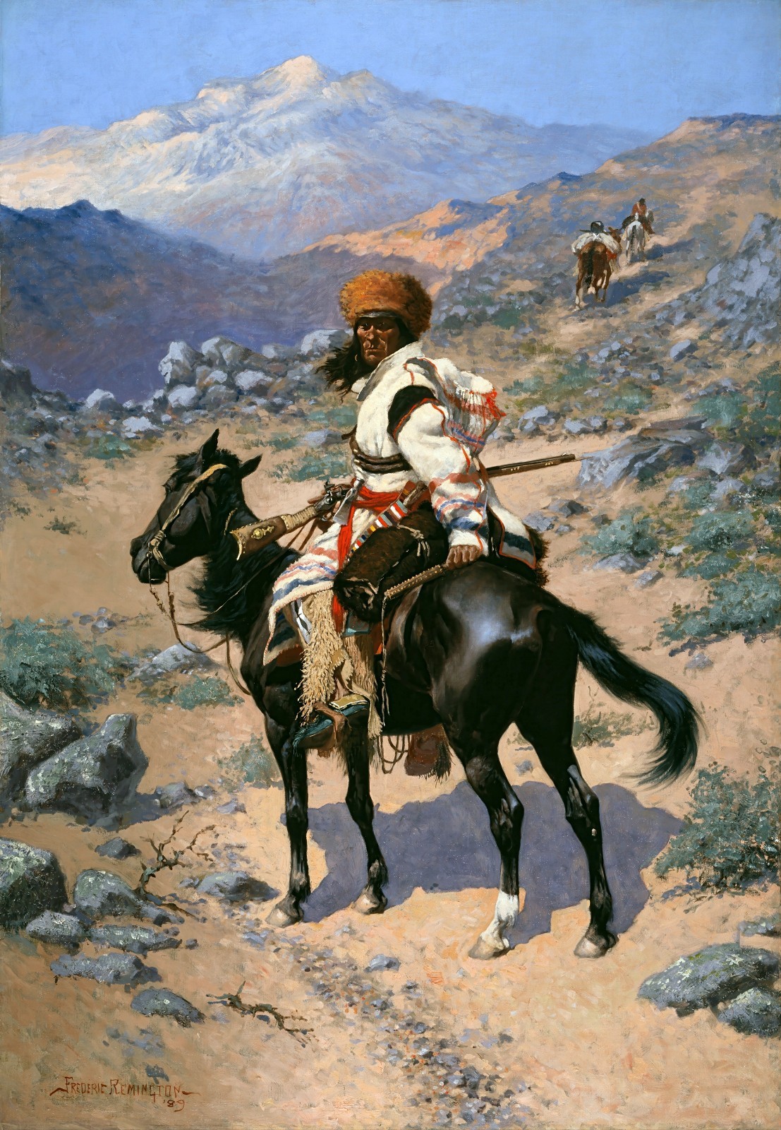 Frederic Remington Trapper Painting Reproduction – Giclee Canvas/Paper/Stretched