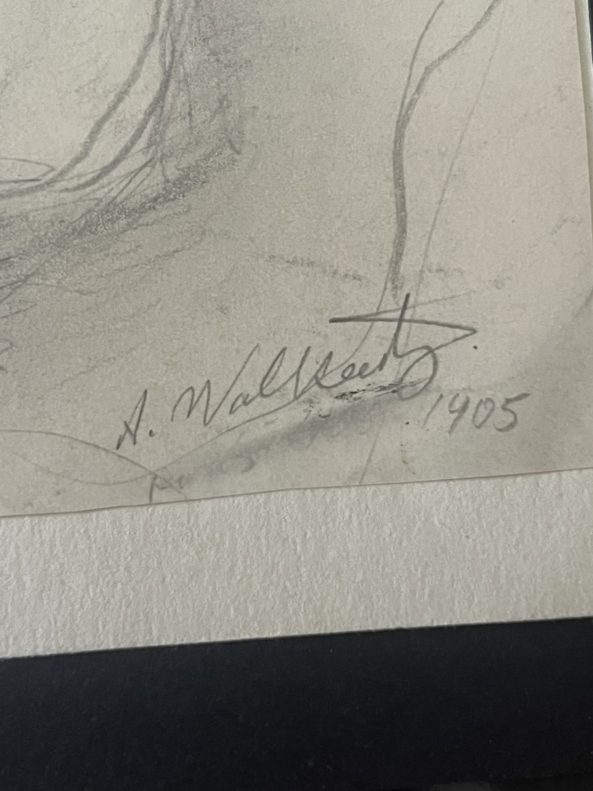 Abraham Walkowitz American Modern Drawing on Paper Signed Listed 1905