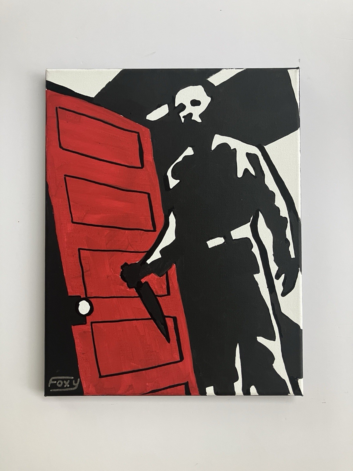 11×14 Halloween PAINting Michael Myers Psycho 70s retro horror THE FORM