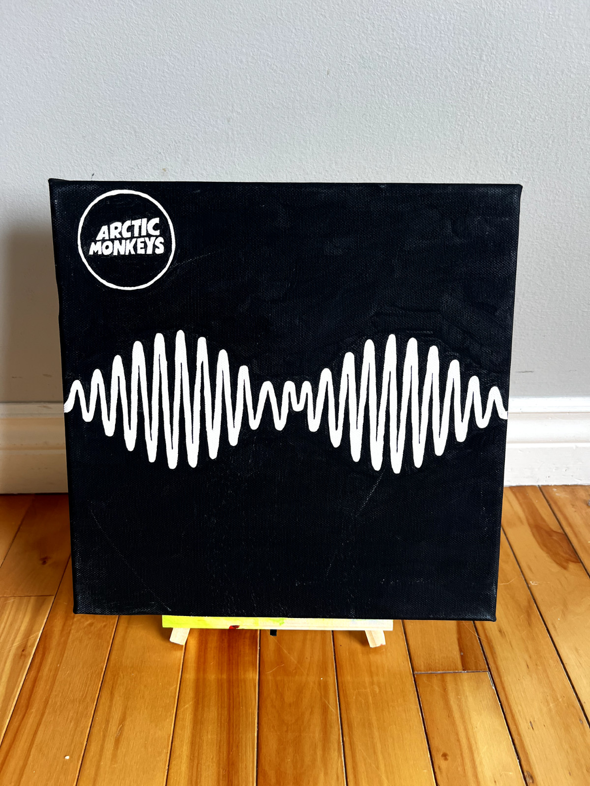 Fan Art – Original hand painted album cover, acrylic on canvas 12″x12″