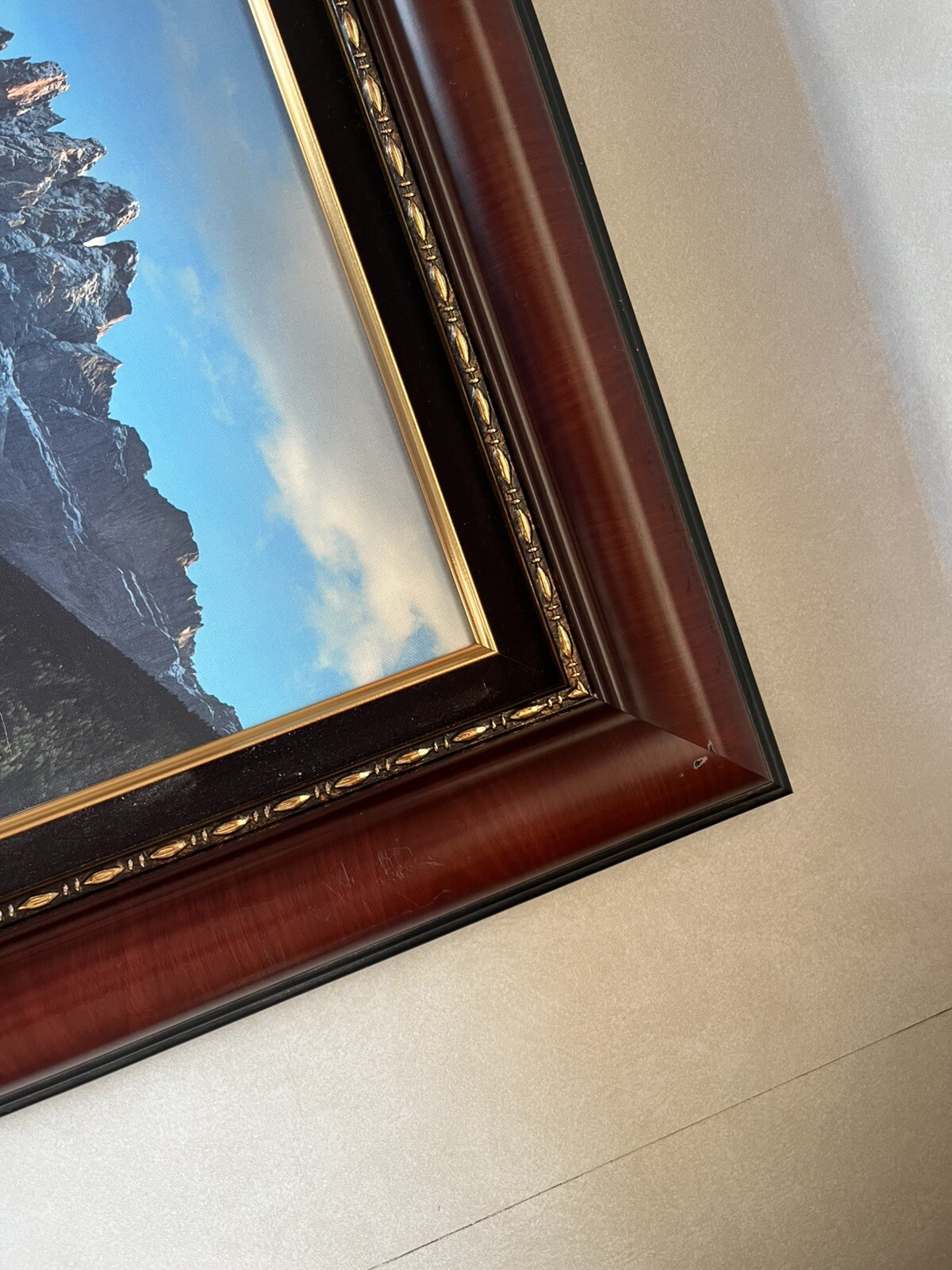 Framed Rocky Cathedral Beautiful Artwork 25 x 18 Frame 11 x 18 Matted Art Pics!