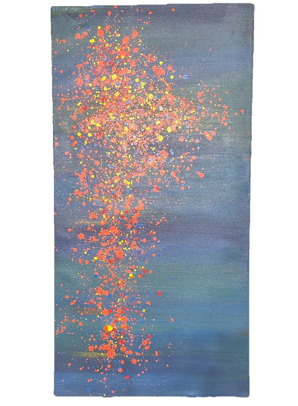 VTG Original Abstract Expressionist Art Work Acrylic Painting Marc Truelove 85”