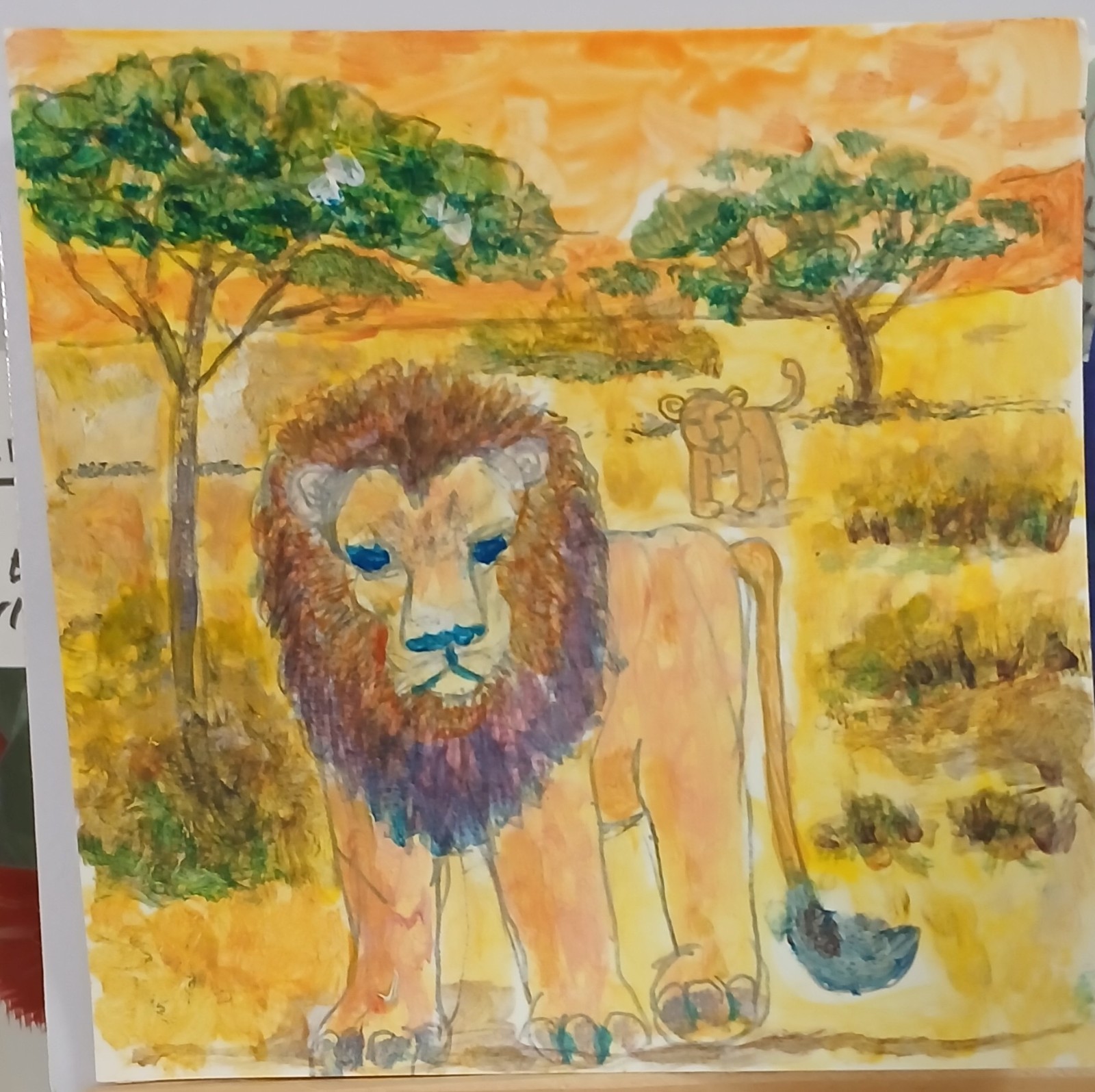 A Lion And His Cub