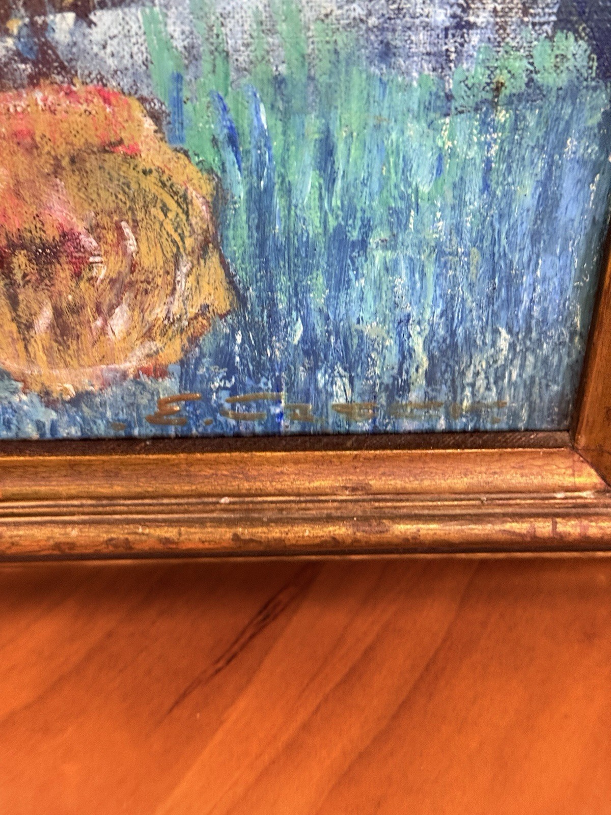 Stunning Signed Original Early 20th C European Oil Painting Post Impressionist