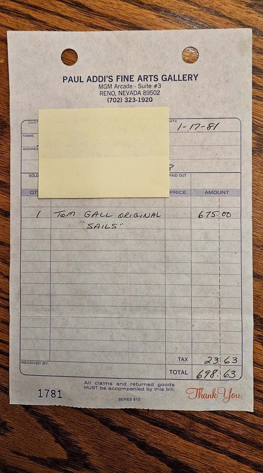 Original Signed 1980 «Sails» Etched Aluminum Airbrushed Painting by TOM GALL