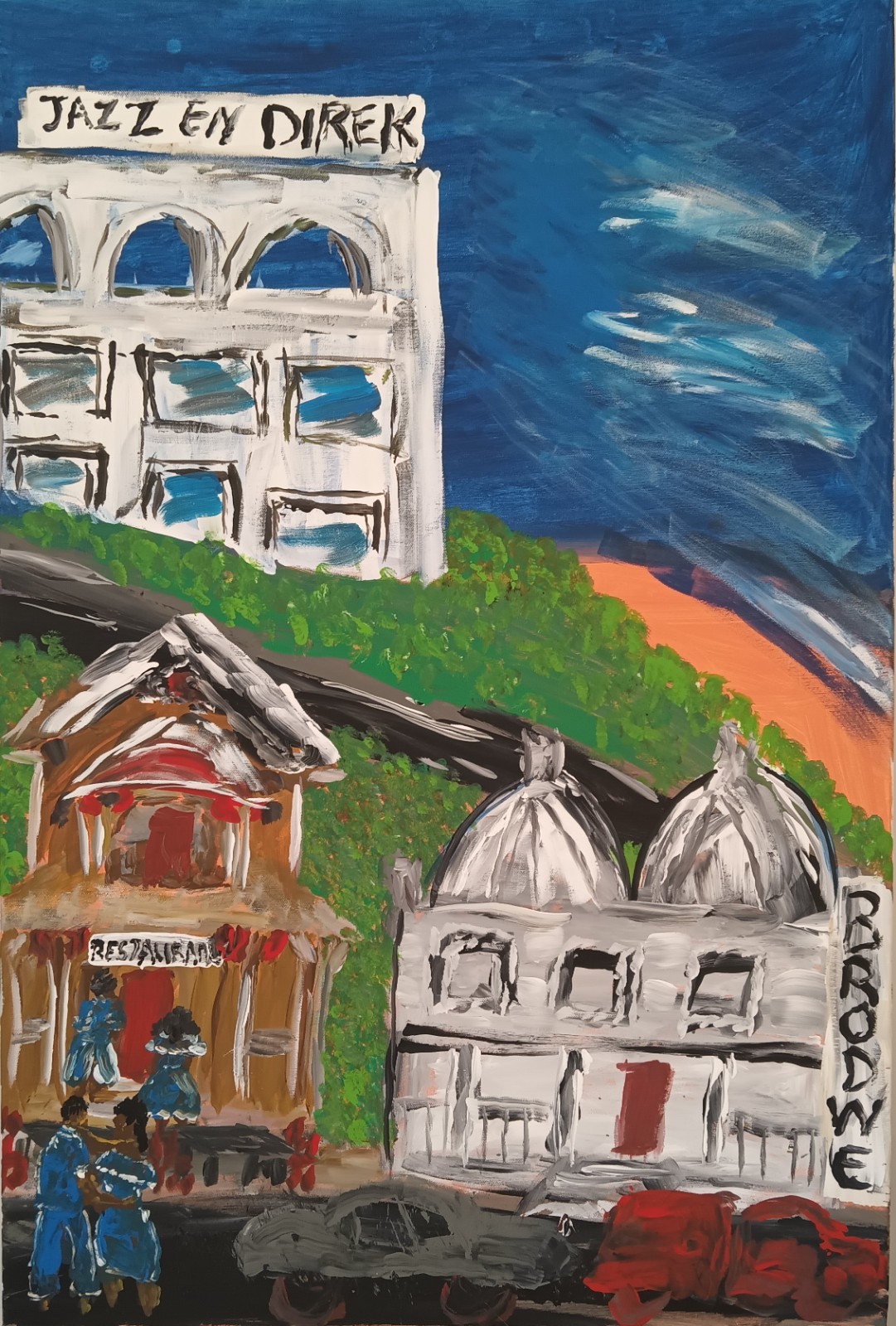 Brodwe en Direk Broadway Live Haitian Art of collection Haitian Life