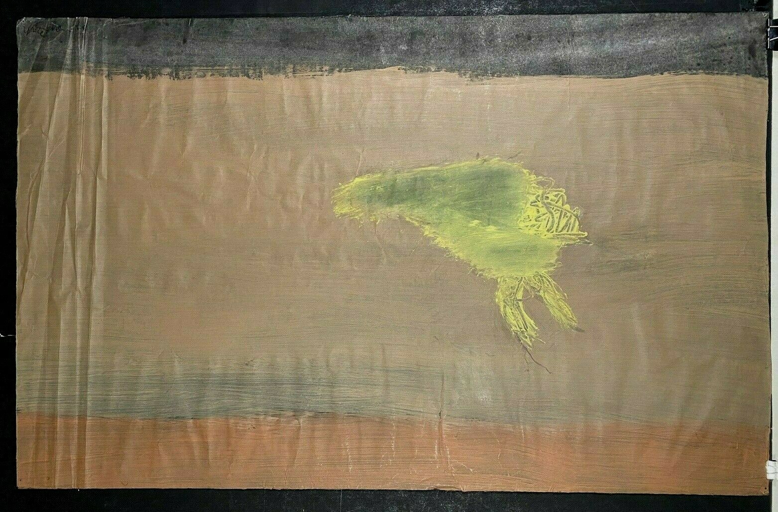 Abstract oil and mixed-media painting Edward (Ed) Russell Whiteman (b. 1938) #6