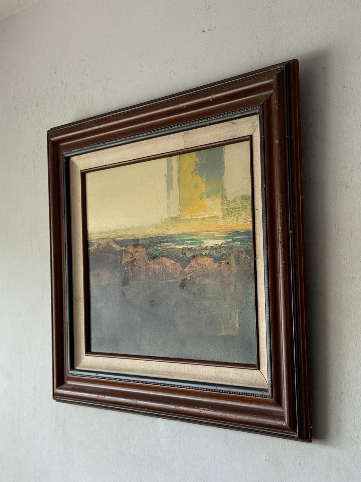 LAWRENCE HARRIS VINTAGE MODERN ABSTRACT LANDSCAPE OIL PAINTING COLORADO SPRINGS