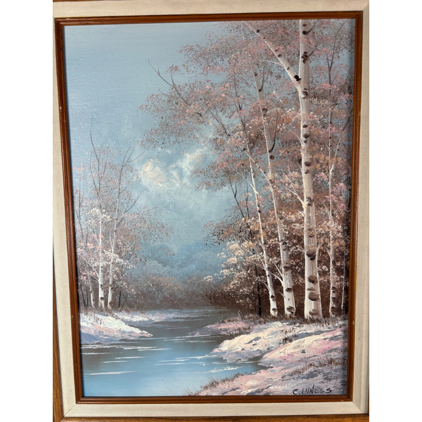 Clara C Inness Signed Original Painting- Landscape Art American Artist 1874-1932