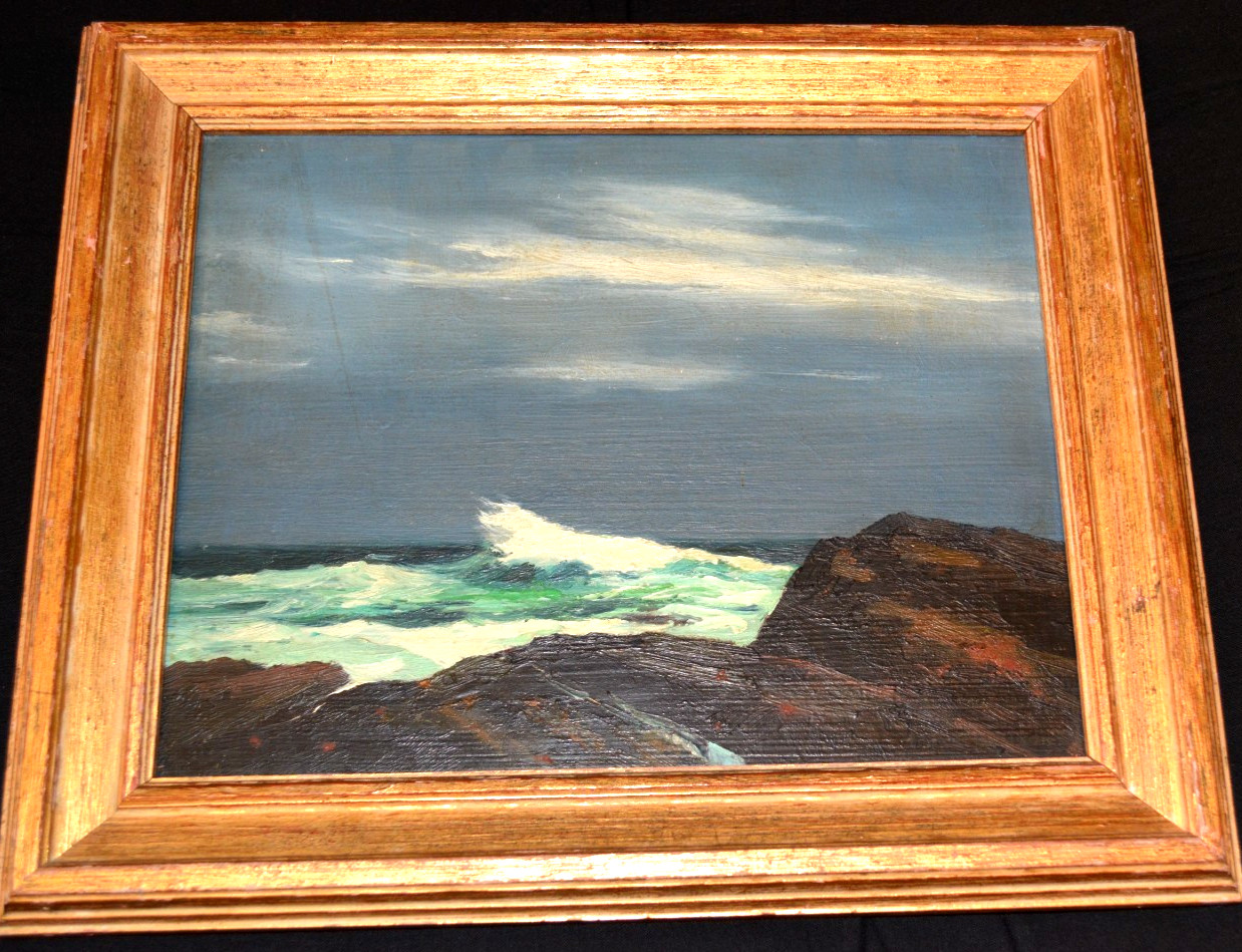Seascape by New York / California artist Francis Stilwell Dixon (1879 – 1969)