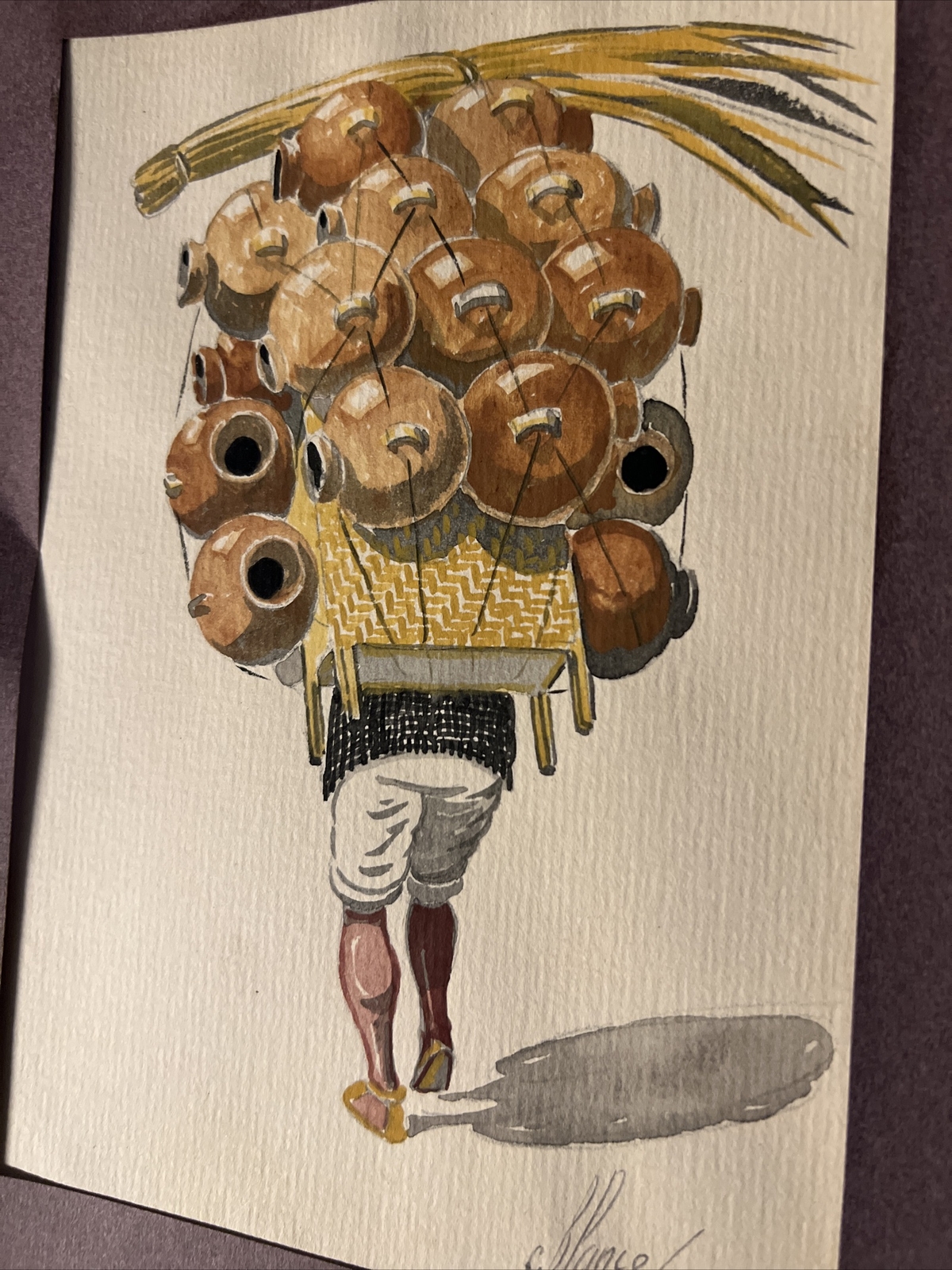 C. Blanco Watercolor Painting
