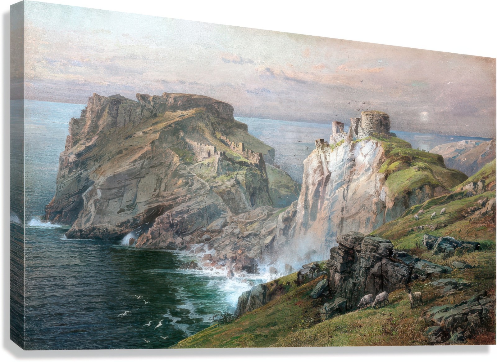 William Trost Richards Tintagel Reproduction – Giclee Canvas/Paper/Stretched
