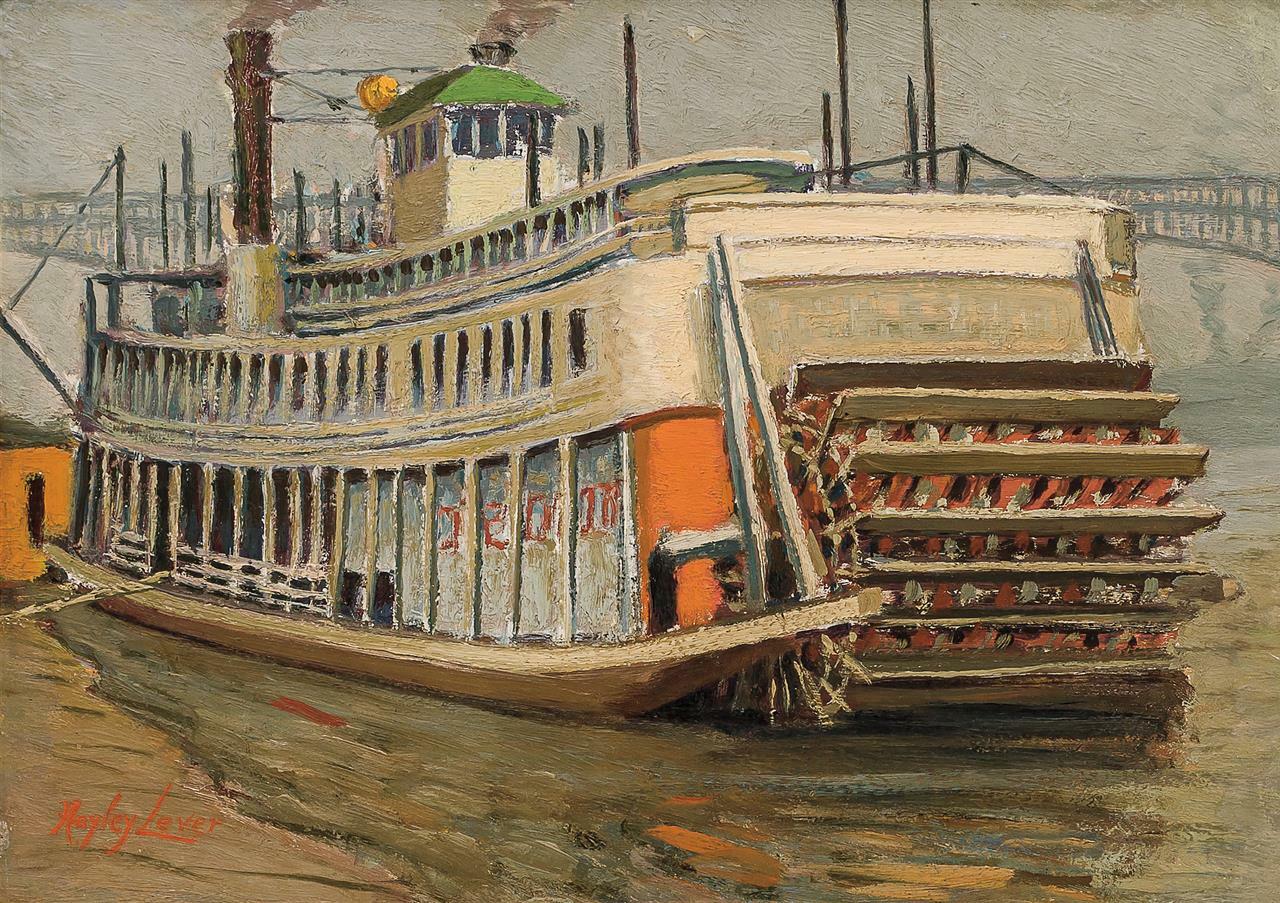 «Eads Bridge, St. Louis on the Mississippi River,» Hayley Lever, American South