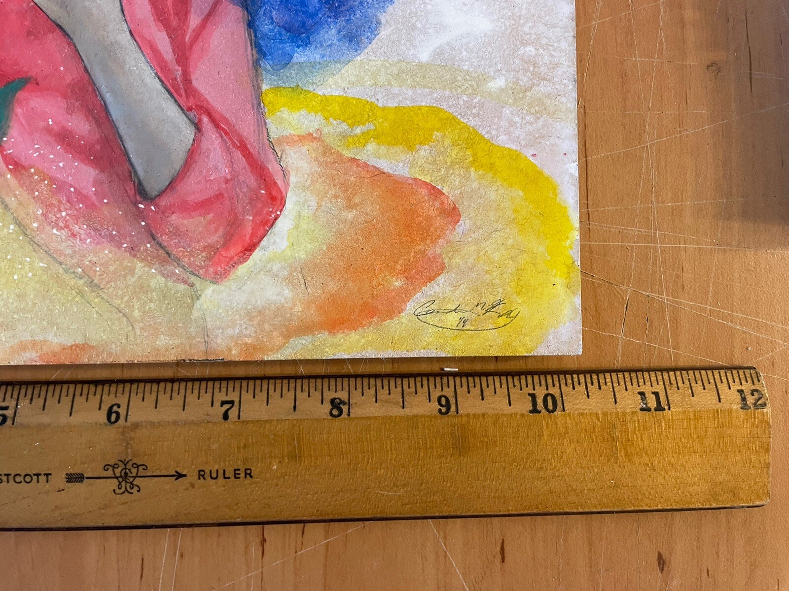 Candace Mckay Surrender To Silence, 2014 Acrylic Masonite