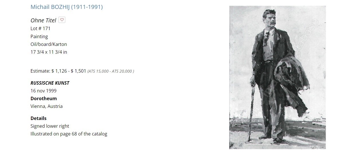 Michail (Mykhailo) Bozhij (1991-1990) «Lenin at GOELRO Map», Oil, 1960 (m)