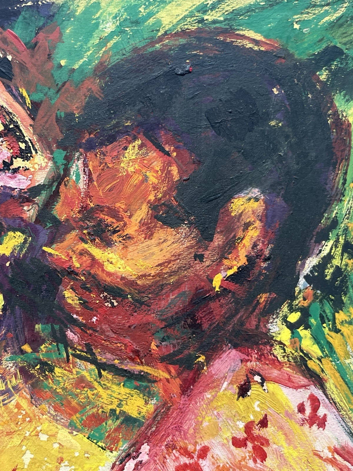 MCM 60s Modernist Expressionism Painting Jamaican Black Girls Kingston Jamaica