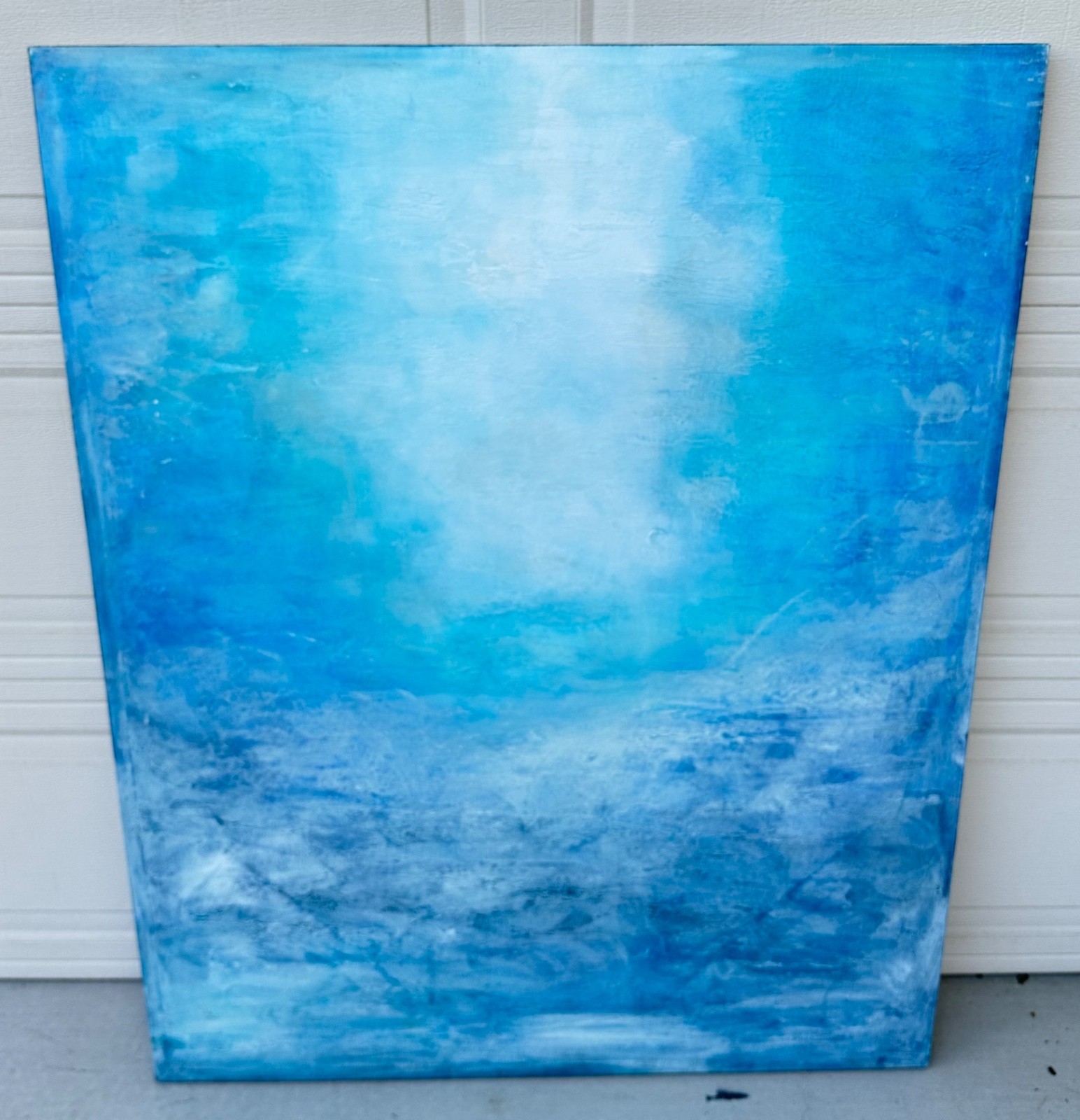«Each Breath a Gift» – Original Abstract Painting (2015) Dimensions: 50″H x 40″W