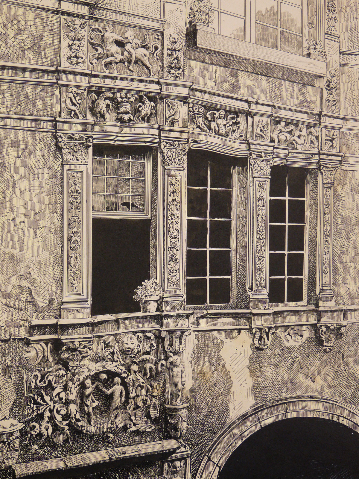 Jacques Maurice Dessertenne (1867-1913) Adam and Eve House, Le Mans (Sarthe)