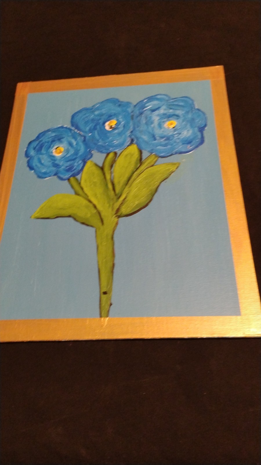 THIRD TIME A CHARM – ACRYLIC ABSTRACT PAINTING ON CANVAS ORIGINAL BY THE ARTIST