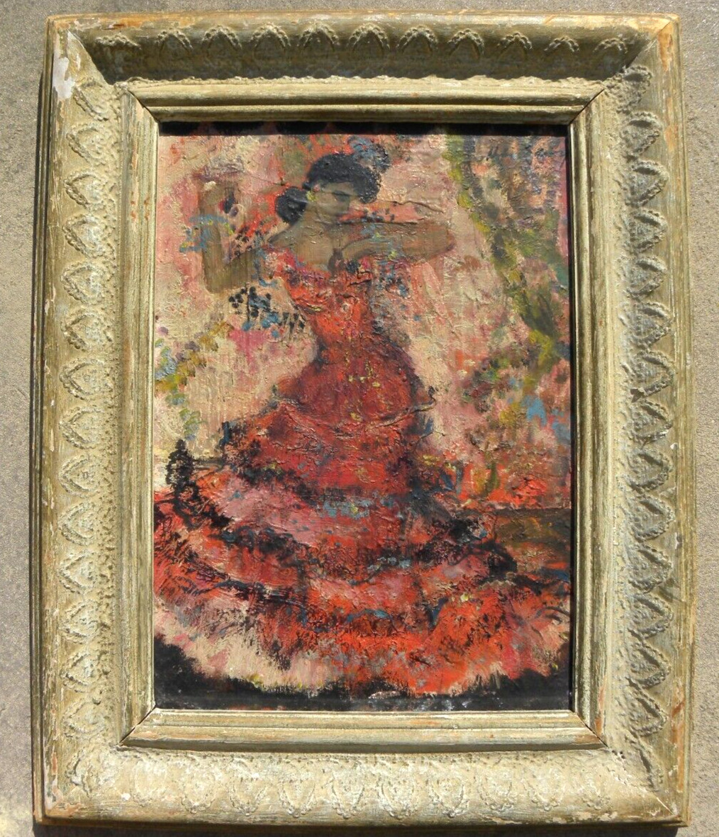 Helen Sawyer 1900-1999 painting Spanish Flamenco dancer National Academy artist