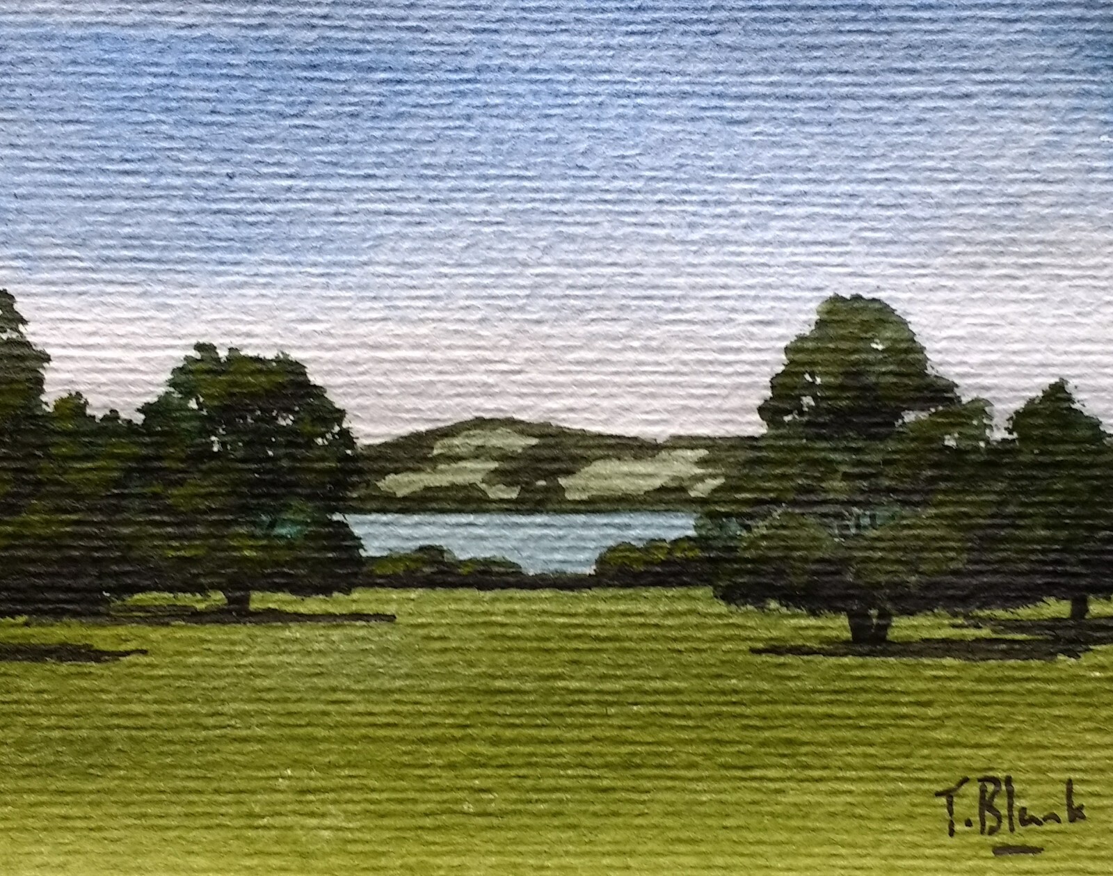 ORIGINAL WATERCOLOUR – Summer in the Park.