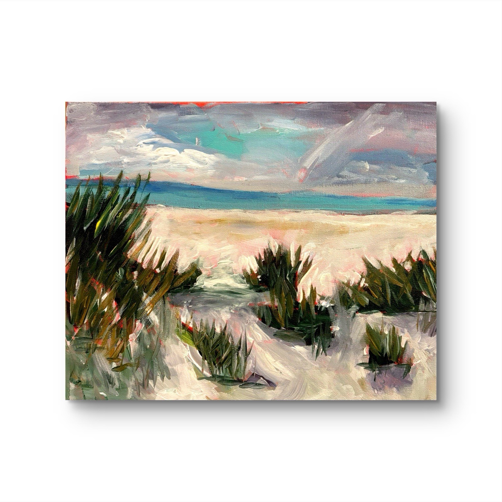 Landscape Impressionism painting Seascape Сanvas wall art signed 11×14 Original