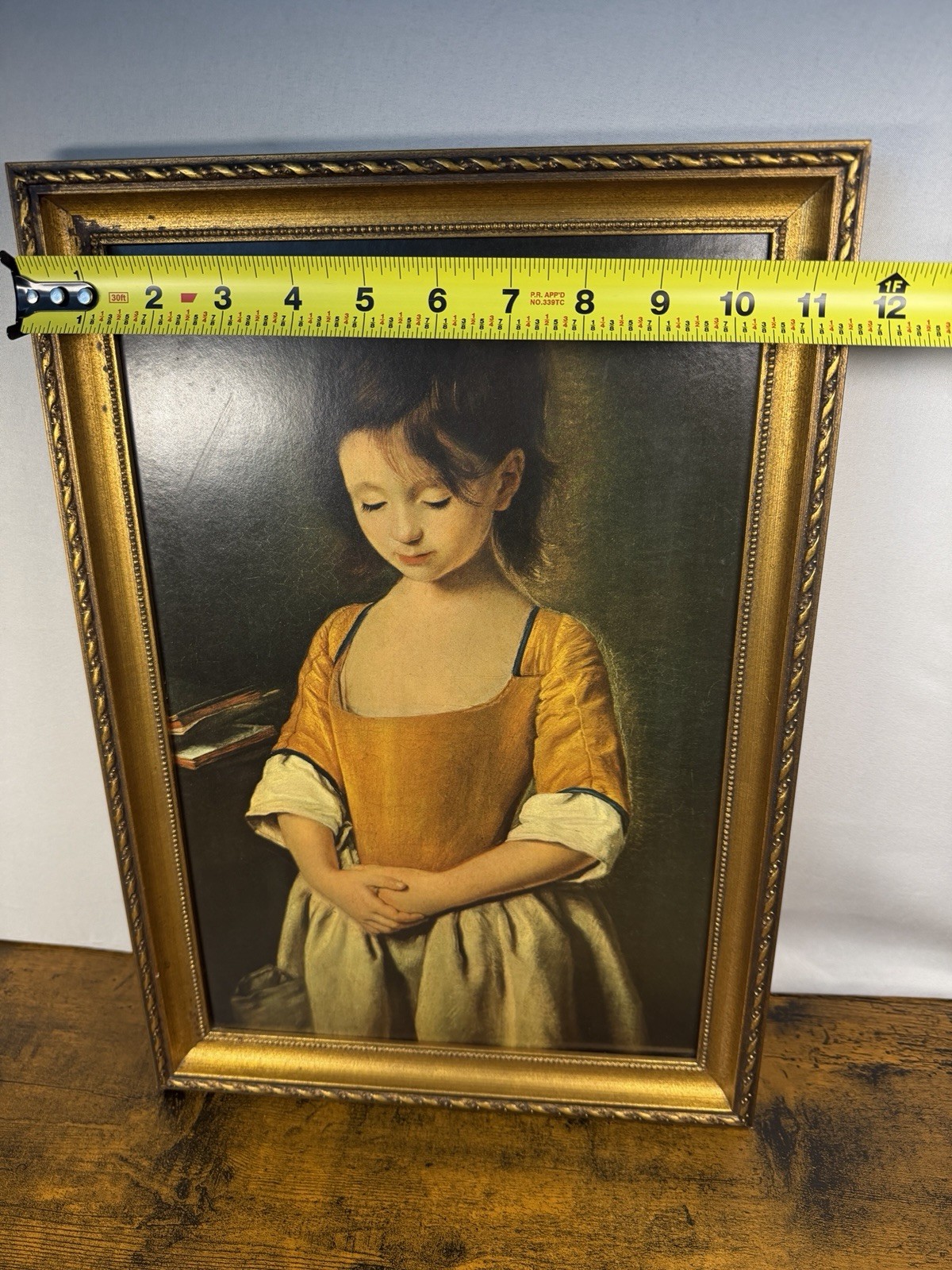 French School La Penitente Medium Framed Portrait Painting