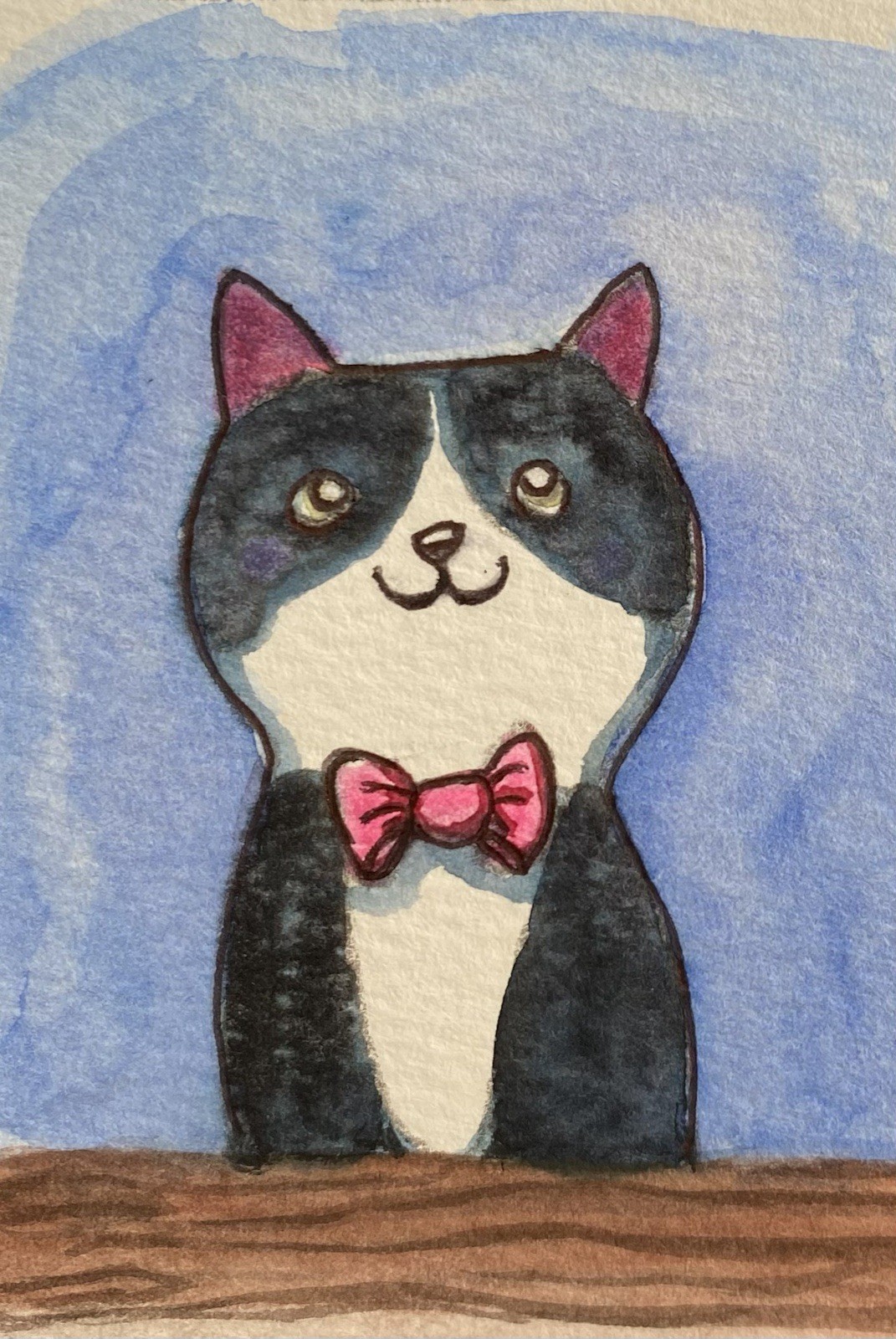 ACEO Original Mixed Media Painting Art