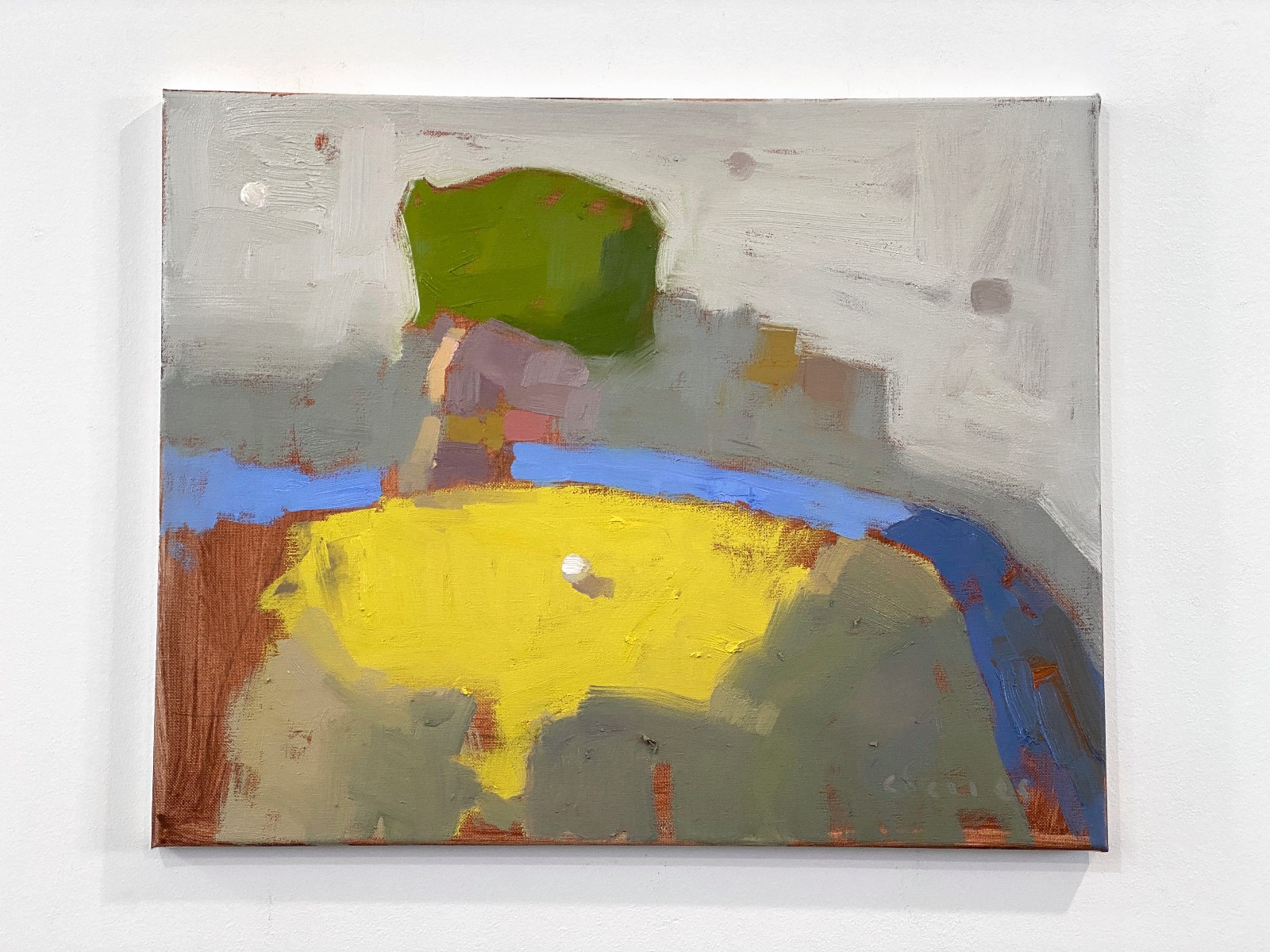 Original Oil Painting Contemporary Semi Abstract Landscape 16×20 by Aldo Cherres