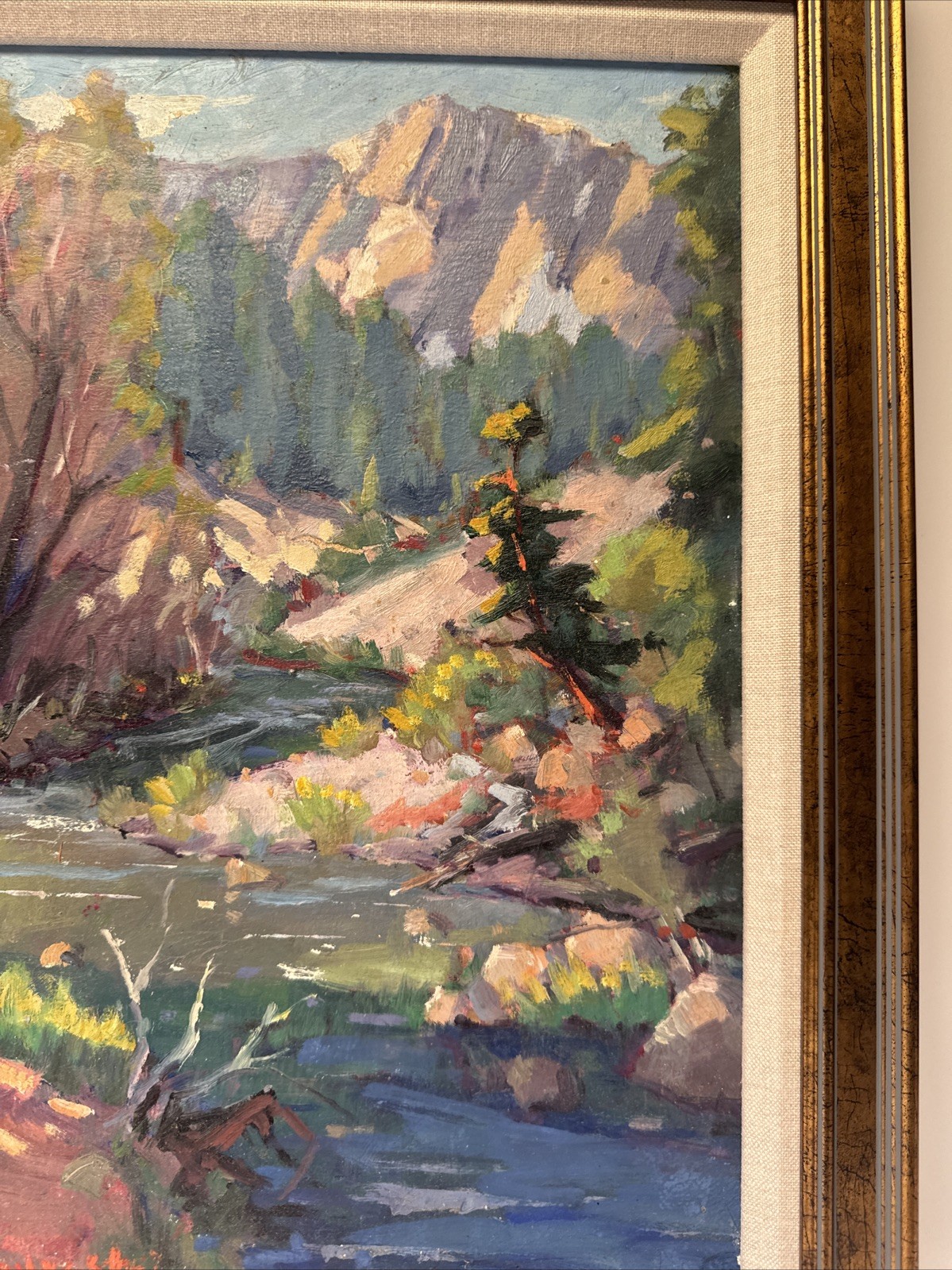 American Landscape Painting Mountains California Silvio Silvestri Impressionist